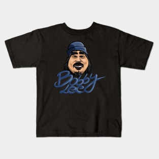 Bobby Lee With Blue Beanie Illustration Kids T-Shirt